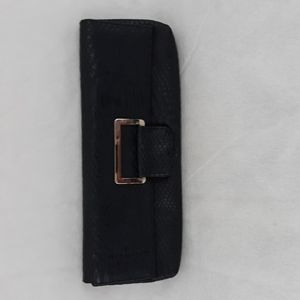 COPY - Ladies Black Faux Alligator Clutch Purse.